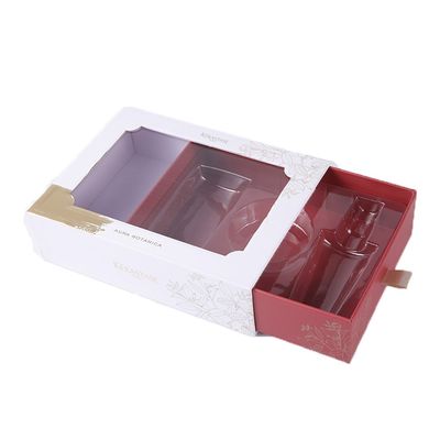 Type de tiroir de soins de la peau couleur cosmétique des boîte-cadeau PMS avec l'extracteur de satin