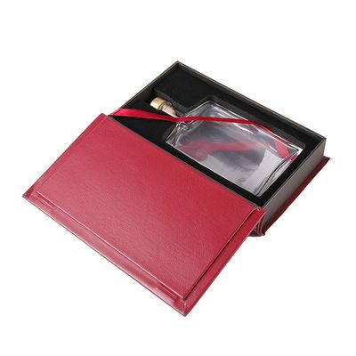 Boîte-cadeau rouges de parfum de forme de livre 21*13*4cm avec le couvercle et l'EVA Insert magnétiques