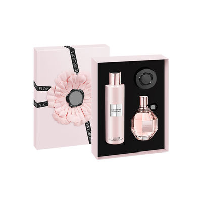Boîte-cadeau de parfum de l'approbation ISO9001 trois morceaux pour la lotion de corps