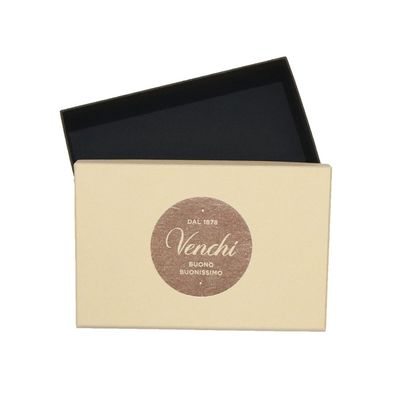 L'emballage détachable de cadeau de chocolat de couvercle enferme dans une boîte 20*13*5cm avec le beige