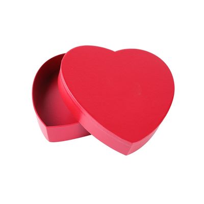 Boîtes de empaquetage de cadeau de chocolat de CMYK 19*19*3.8cm, boîtes en forme de coeur vides à chocolat