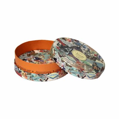 L'emballage de cadeau de chocolat du diamètre 14cm de couleur de Pantone enferme dans une boîte de poche