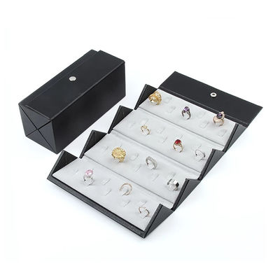 boîtes à bijoux faites sur commande pliables magnétiques de carton de 10*5*5cm pour l'anneau