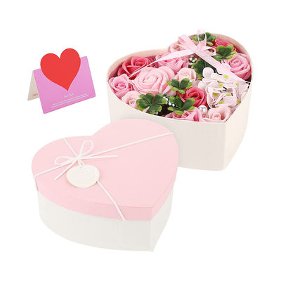 Le coeur forment le boîte-cadeau de fleur de CMYK, boîte de rangement de bouquet pour la Saint-Valentin