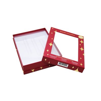 Boîte cosmétique de fenêtre transparente de PVC pour l'emballage de fronts de rouges à lèvres de mèches