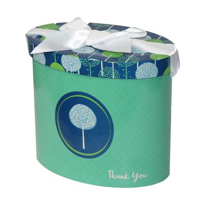 Caisse d'emballage assortie de cadeau d'ellipse de carton pour le jour de thanksgiving