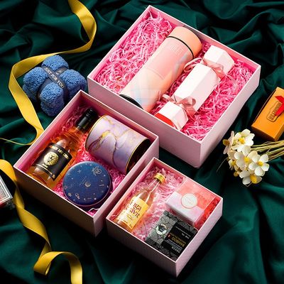 Delicated Art Paper Rigid Gift Box avec le couvercle pour le cosmétique fait main de savon