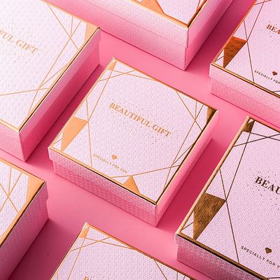 Delicated Art Paper Rigid Gift Box avec le couvercle pour le cosmétique fait main de savon