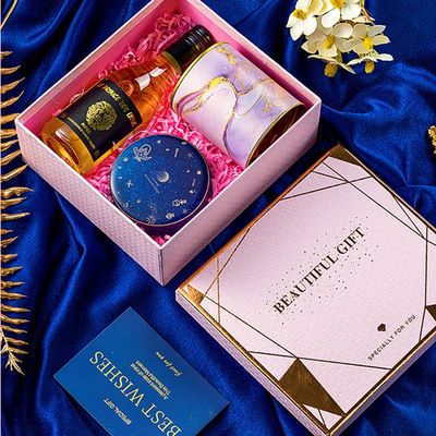 Delicated Art Paper Rigid Gift Box avec le couvercle pour le cosmétique fait main de savon