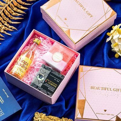 Delicated Art Paper Rigid Gift Box avec le couvercle pour le cosmétique fait main de savon