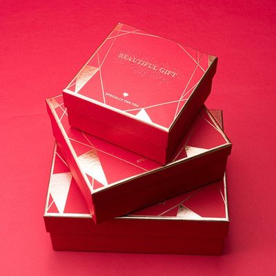 Emballage dur Handcrafted de boîte-cadeau de demoiselle d'honneur de carton avec des couvercles