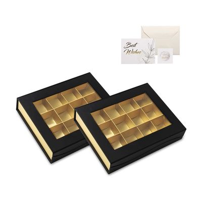 Les boîte-cadeau de présentation de chocolat de carton de rectangle aiment adapté aux besoins du client