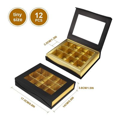 Les boîte-cadeau de présentation de chocolat de carton de rectangle aiment adapté aux besoins du client