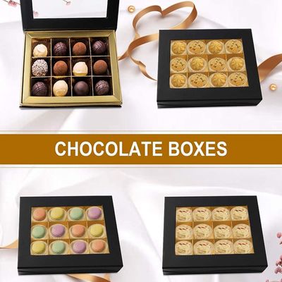 Les boîte-cadeau de présentation de chocolat de carton de rectangle aiment adapté aux besoins du client