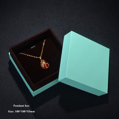 Les boîtes à bijoux de empaquetage faites sur commande de carton pour des colliers épaulent le type avec la doublure de velours