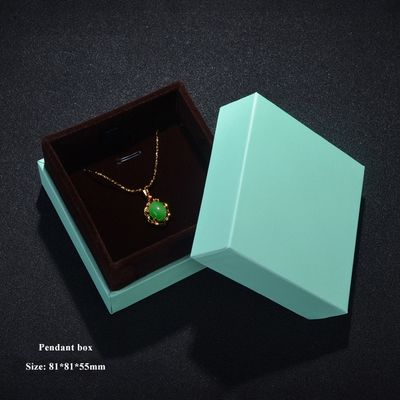 Les boîtes à bijoux de empaquetage faites sur commande de carton pour des colliers épaulent le type avec la doublure de velours