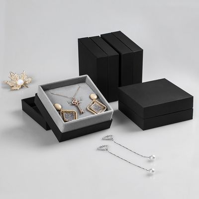Emballage fait sur commande d'anneau de collier de boucle d'oreille de boîte-cadeau de bijoux de carton