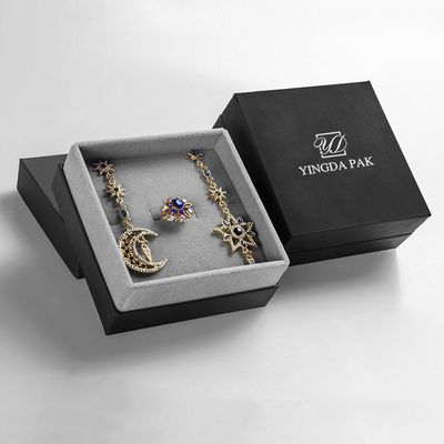 Emballage fait sur commande d'anneau de collier de boucle d'oreille de boîte-cadeau de bijoux de carton