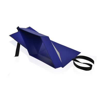 Pliez le boîte-cadeau de papier rigide de impression fait sur commande plat avec la fermeture de ruban