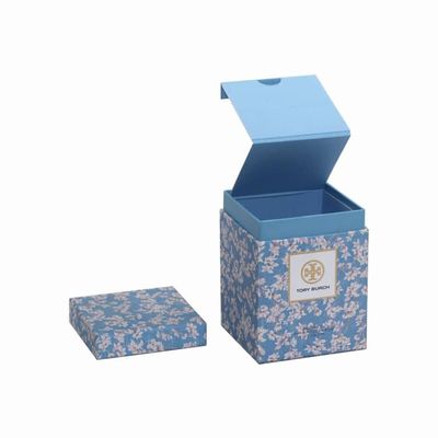 Boîte-cadeau de papier rigide en deux pièces pleins 9*9*12cm de impression avec le porte-cartes