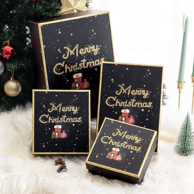 Réglé du boîte-cadeau différent de Noël de carton de la taille quatre pour des gants d'écharpe