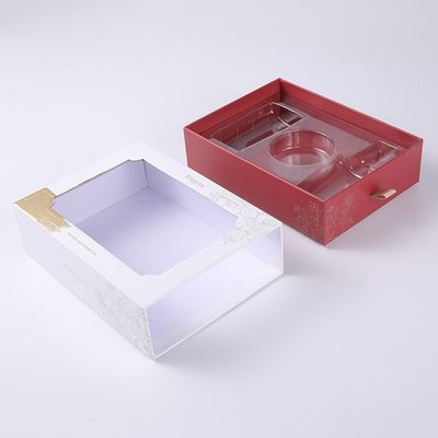 Type de tiroir de soins de la peau couleur cosmétique des boîte-cadeau PMS avec l'extracteur de satin