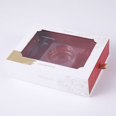 Type de tiroir de soins de la peau couleur cosmétique des boîte-cadeau PMS avec l'extracteur de satin