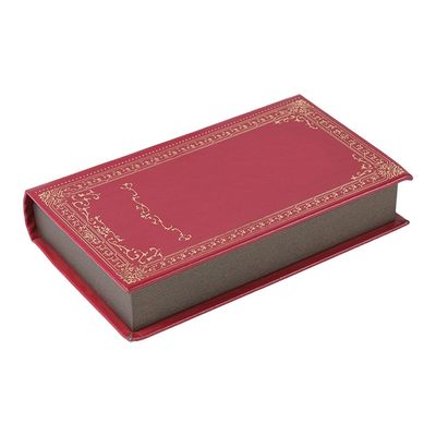Boîte-cadeau rouges de parfum de forme de livre 21*13*4cm avec le couvercle et l'EVA Insert magnétiques