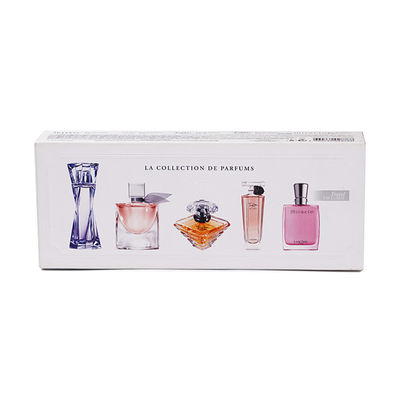 Carton miniature de boîte-cadeau de parfum de 5 morceaux avec l'insertion blanche
