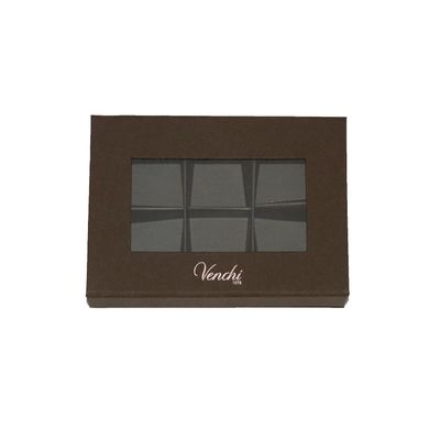 Boîtes vides adaptées aux besoins du client à truffe de trellis de la taille 6 avec des insertions faites main
