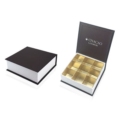 ISO9001 boîtes de empaquetage de cadeau de chocolat de couleur de l'approbation PMS avec des grilles