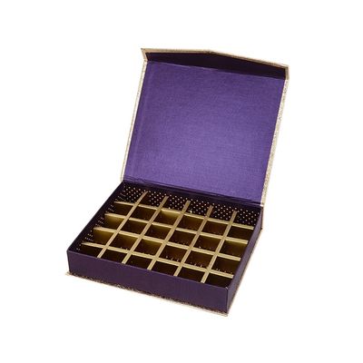 La forme de livre a caché les boîtes vides magnétiques à chocolat avec des diviseurs 23.2x19x4.6cm