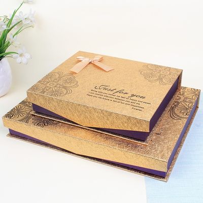 La forme de livre a caché les boîtes vides magnétiques à chocolat avec des diviseurs 23.2x19x4.6cm