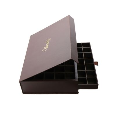L'emballage de cadeau de chocolat de double couche de service d'OEM enferme dans une boîte avec la base de tiroir