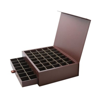 L'emballage de cadeau de chocolat de double couche de service d'OEM enferme dans une boîte avec la base de tiroir