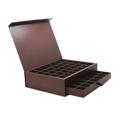 L'emballage de cadeau de chocolat de double couche de service d'OEM enferme dans une boîte avec la base de tiroir