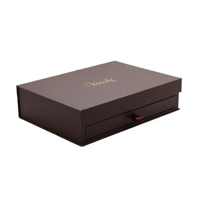 L'emballage de cadeau de chocolat de double couche de service d'OEM enferme dans une boîte avec la base de tiroir