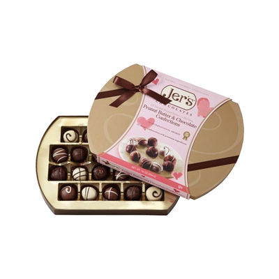 Chocolat vide d'accueil d'OEM le petit enferme dans une boîte la forme elliptique pour l'anniversaire