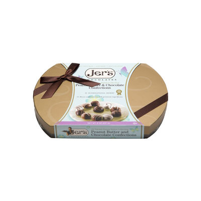 Chocolat vide d'accueil d'OEM le petit enferme dans une boîte la forme elliptique pour l'anniversaire