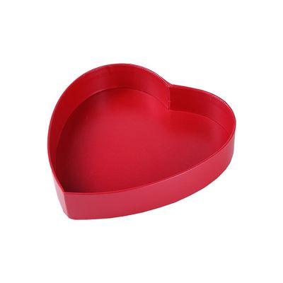 Boîtes de empaquetage de cadeau de chocolat de CMYK 19*19*3.8cm, boîtes en forme de coeur vides à chocolat