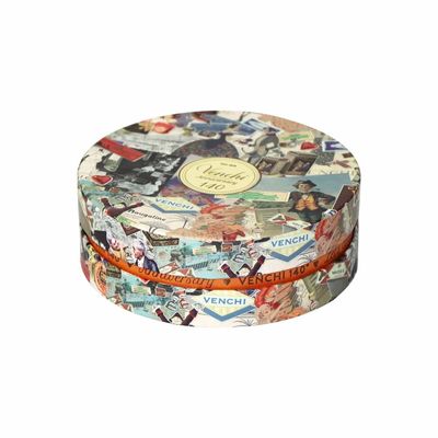 L'emballage de cadeau de chocolat du diamètre 14cm de couleur de Pantone enferme dans une boîte de poche