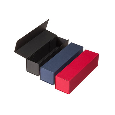 L'emballage étroit caché de cadeau de vin d'aimant enferme dans une boîte l'impression de Flip Top CMYK 4C