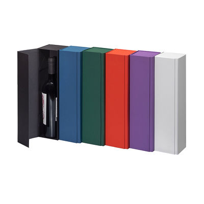 L'emballage étroit caché de cadeau de vin d'aimant enferme dans une boîte l'impression de Flip Top CMYK 4C