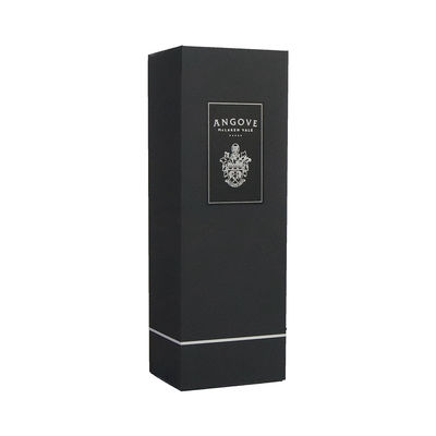 Matt Black Wine Gift Packaging pliable enferme dans une boîte le type pliant