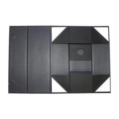 Matt Black Wine Gift Packaging pliable enferme dans une boîte le type pliant