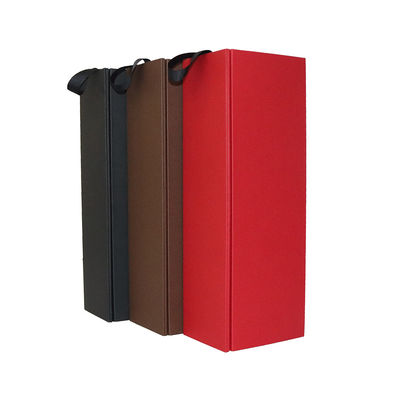 différentes boîtes en verre de vin de 9cmx9cmX33cm, type pliant de boîte à vin de Noël