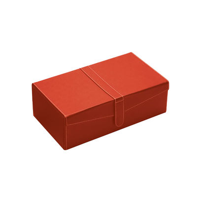 Boîte en cuir pliable à vin d'unité centrale d'aileron de forme de v, boîte-cadeau de vin de 2 bouteilles avec le bouton magnétique