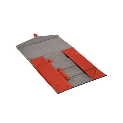 Boîte en cuir pliable à vin d'unité centrale d'aileron de forme de v, boîte-cadeau de vin de 2 bouteilles avec le bouton magnétique