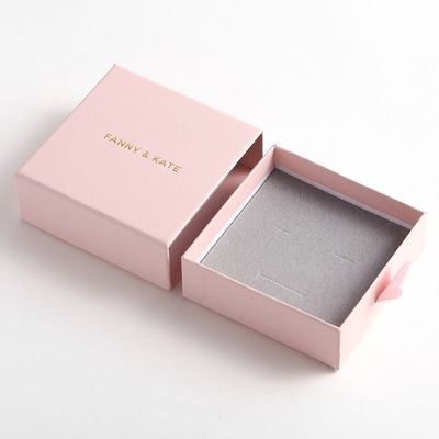 Type bienvenu de tiroir d'OEM boîte d'emballage de bijoux de carton pour le collier