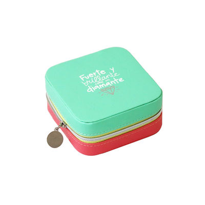 Petite couleur portative adaptée aux besoins du client de la boîte à bijoux CMYK d'écran en soie pour des colliers